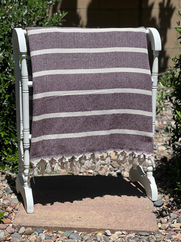 Tweed Throw - Red
