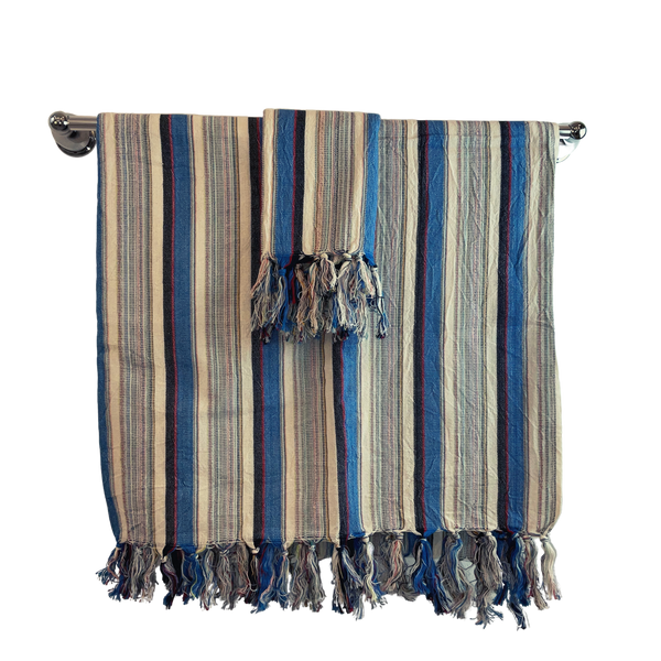 The Baba: Handwoven Luxury Turkish Towel by Aegean Handmade - Your Versatile Travel Companion