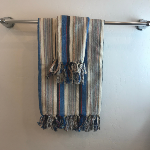 The Baba: Handwoven Luxury Turkish Towel by Aegean Handmade - Your Versatile Travel Companion