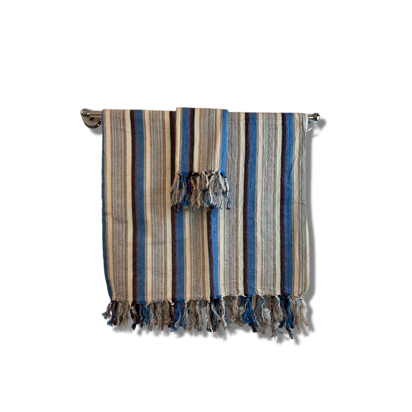 The Baba: Handwoven Luxury Turkish Towel by Aegean Handmade - Your Versatile Travel Companion