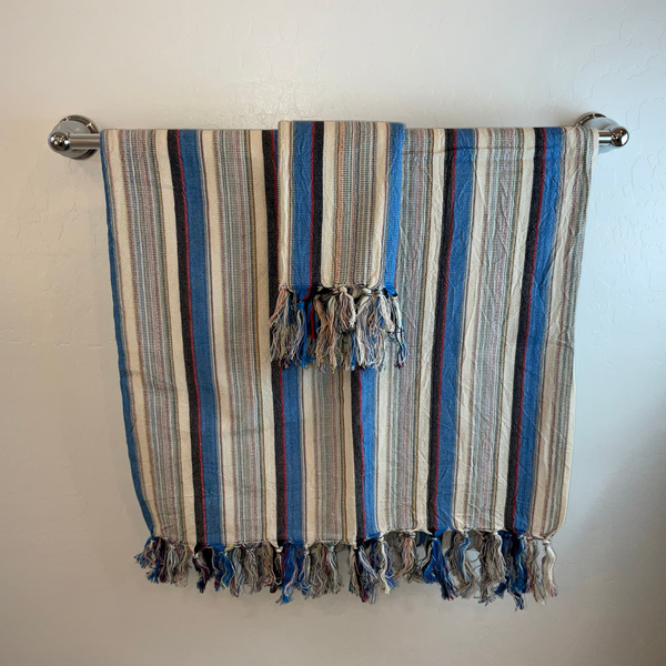 The Baba: Handwoven Luxury Turkish Towel by Aegean Handmade - Your Versatile Travel Companion