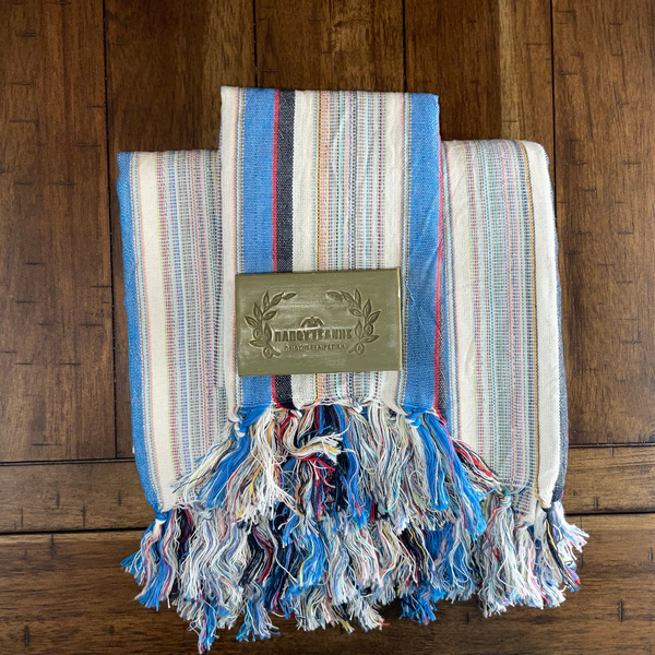 The Baba: Handwoven Luxury Turkish Towel by Aegean Handmade - Your Versatile Travel Companion