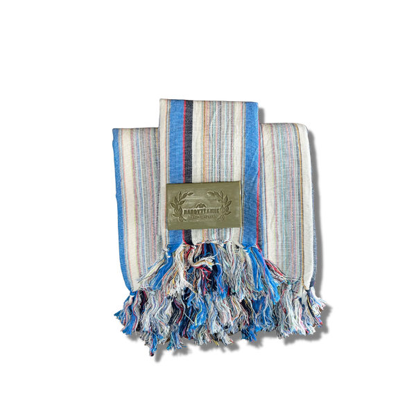 The Baba: Handwoven Luxury Turkish Towel by Aegean Handmade - Your Versatile Travel Companion