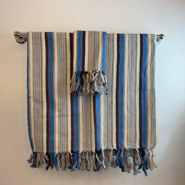 The Baba: Handwoven Luxury Turkish Towel by Aegean Handmade - Your Versatile Travel Companion