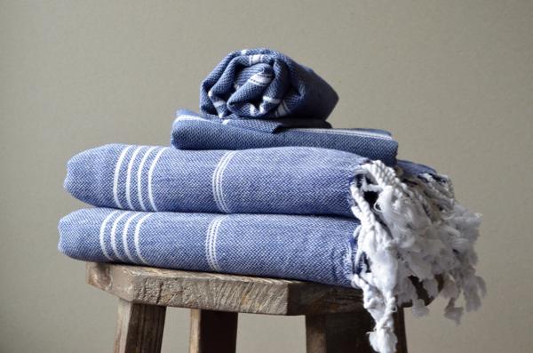 Aegean Concept Turkish Beach Towel - 37"x73" 100% Cotton, Fast Drying & Sandproof, Lightweight Blanket For Beach, Yoga, Spa